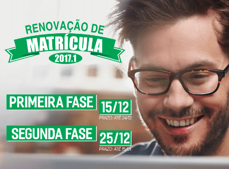 Processo Renovação de Matrícula começa nesta quinta-feira (15)