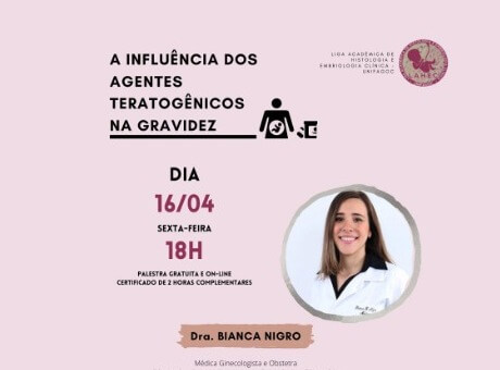 Liga Acadêmica de Histologia e Embriologia Clínica do UNIFAGOC realiza palestra sobre Agentes Teratogênicos na Gravidez