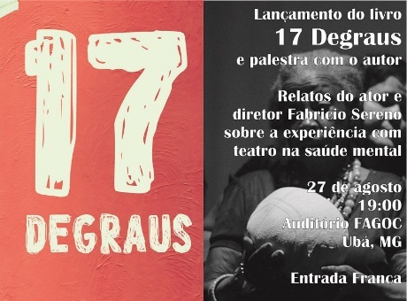 Fabrício Sereno lança livro em evento aberto ao público na Fagoc