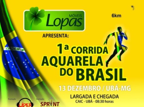 1º Corrida Aquarela do Brasil acontece domingo (13)