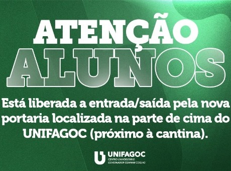UNIFAGOC libera nova portaria para acesso ao campus
