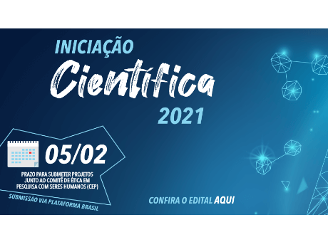 Projetos de Iniciação Científica devem ser encaminhados para parecer do CEP até 05 de fevereiro