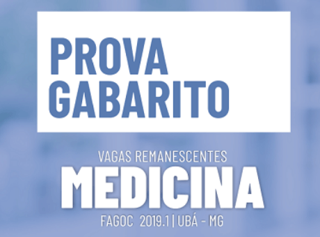 Fagoc divulga Prova Gabarito do 11º Processo Seletivo de Vagas Remanescentes de Medicina