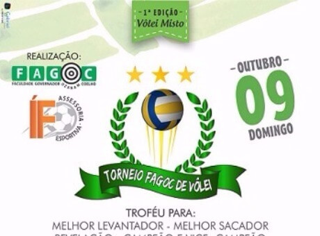 Torneio Fagoc de Vôlei acontece neste domingo (09)