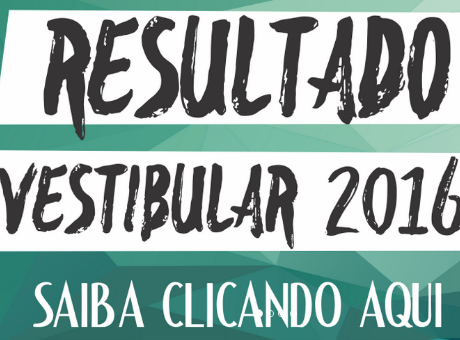 Resultado do Vestibular 2016 já pode ser consultado