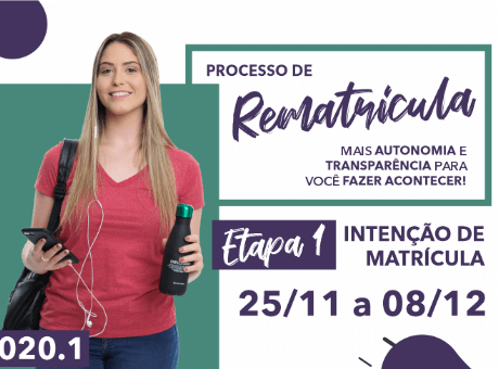 Primeira etapa da Rematrícula para 2020 no UNIFAGOC acontece entre 25/11 e 08/12