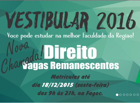 Vestibular 2016: classificados em Direito são convocados em nova chamada
