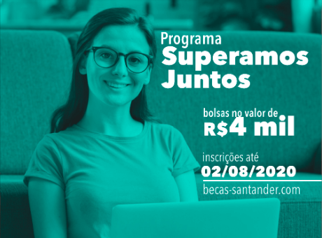 Programa do Santander disponibiliza bolsas de estudo no valor de 4 mil reais para alunos do UNIFAGOC