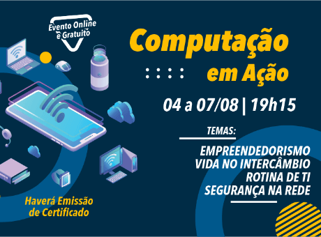Computação UNIFAGOC convida estudantes e profissionais da área para evento online e gratuito