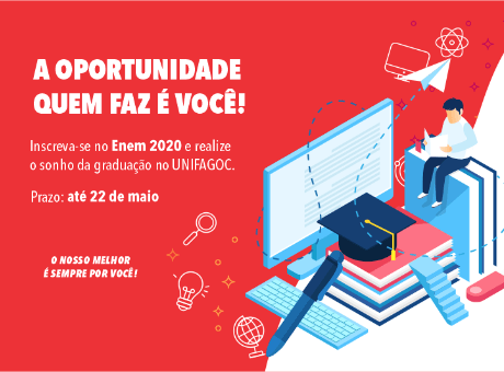 Enem 2020 está com inscrições abertas e realizar o Exame pode ajudar você a estudar no UNIFAGOC