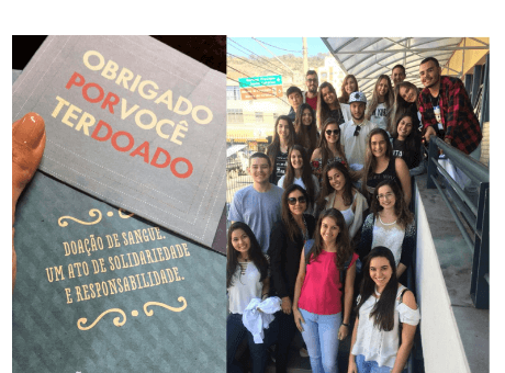 Trote Solidário: Veteranos levam calouros de Medicina para doar sangue em JF