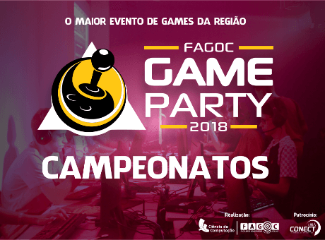 Fagoc libera inscrições dos campeonatos do Game Paty 2018