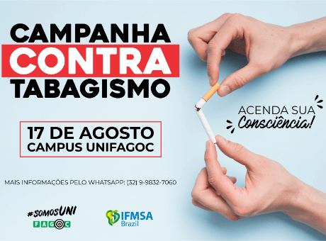 Campanha contra tabagismo: Medicina UniFagoc promove projeto gratuito para ajudar dependentes