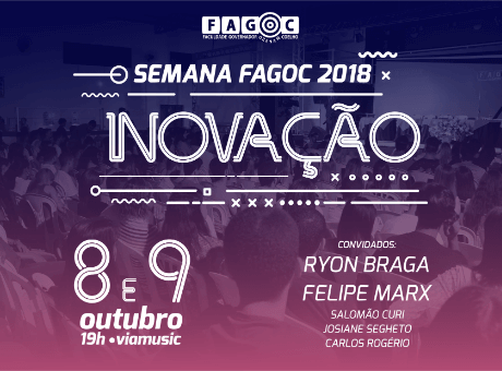Semana Fagoc 2018 começa na próxima segunda (08)