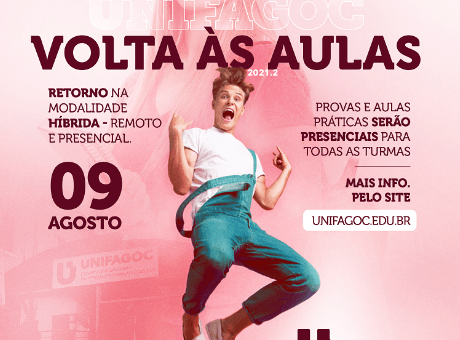 Volta às Aulas do 2º semestre no UNIFAGOC será de forma híbrida