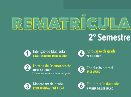 Rematrícula UNIFAGOC para o segundo semestre tem início em 10 de junho com condição especial