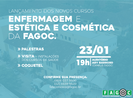 Fagoc realiza evento de lançamento dos novos cursos no dia 23 de janeiro