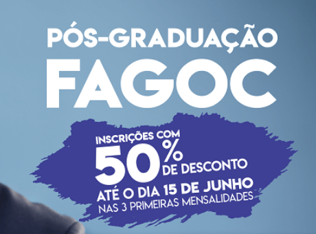 Pós-graduação Fagoc oferece 50% de desconto em novos cursos