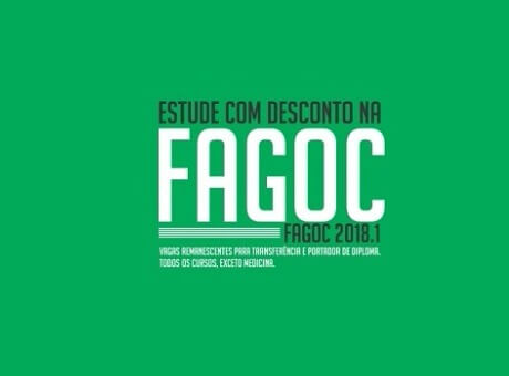 Fagoc abre matrículas para transferência e portador de diploma