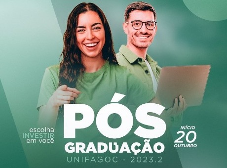 UNIFAGOC sorteia bolsas de 50% para cursos de pós-graduação; saiba como participar