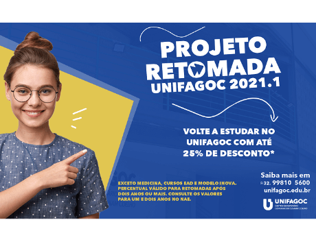UNIFAGOC oferece até 25% de desconto para quem retomar os estudos