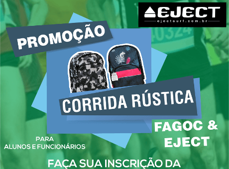 Fagoc sorteia duas mochilas para alunos e funcionários inscritos na Corrida Rústica