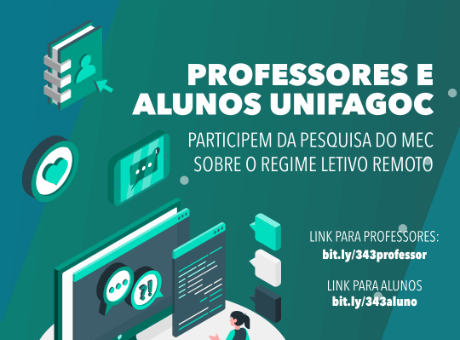 UNIFAGOC convoca alunos e professores para participar de pesquisa do MEC sobre o Regime Letivo Remoto