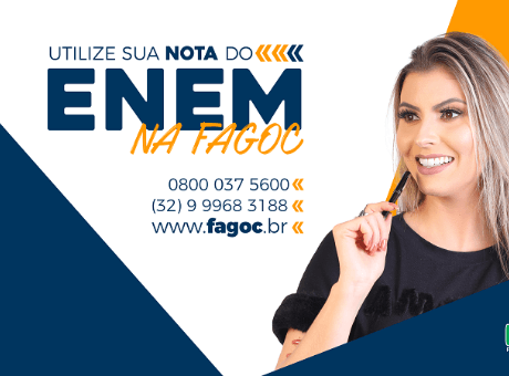 Nota do Enem pode ser usada para estudar na Fagoc