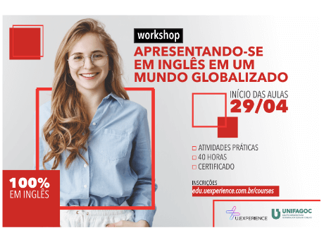 UNIFAGOC em parceria com U.Experience oferece workshop para aperfeiçoamento de apresentações em inglês