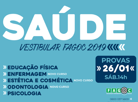 Fagoc promove Vestibular dos cursos de Saúde no dia 26 de janeiro