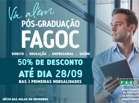 Pós-graduação Fagoc abre matrículas com condição especial