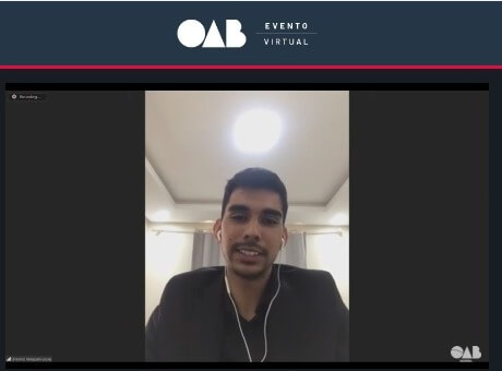 Aluno do Direito UNIFAGOC apresenta trabalho em evento da OAB Nacional