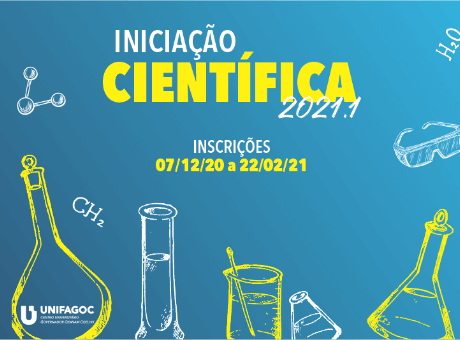 Inscrições abertas para seleção de bolsa de Iniciação Científica UNIFAGOC 2021