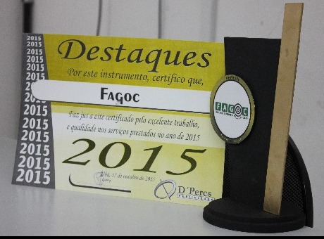 Fagoc está entre empresas de destaque em 2015