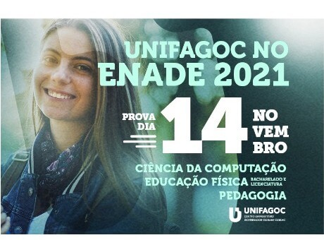 Alunos de Ciência da Computação, Educação Física e Pedagogia do UNIFAGOC farão o Enade 2021