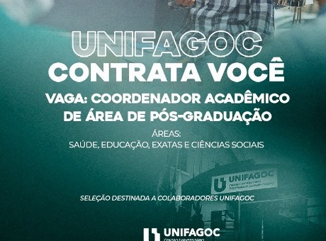 UNIFAGOC contrata coordenadores para Pós-graduação