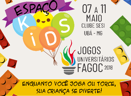 Pedagogia Fagoc oferece Espaço Kids nos Jogos Universitários
