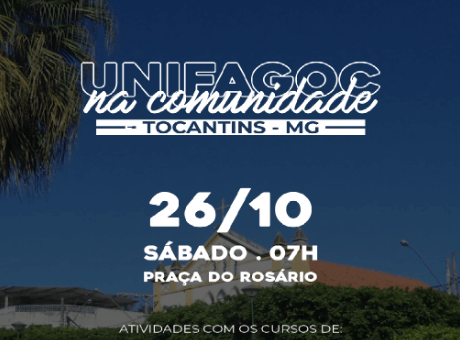 UNIFAGOC na Comunidade: alunos e professores participam do I Fórum de Vivência de Tocantins, neste sábado (26)