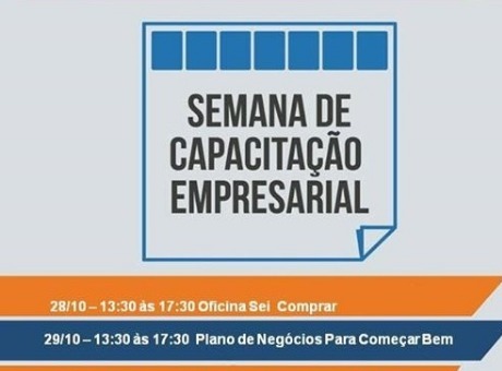 SEBRAE promove Semana de Capacitação Empresarial até sexta-feira (30)