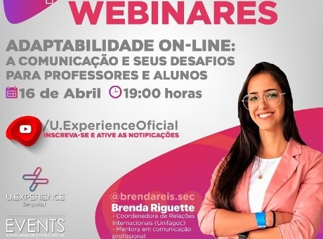 Coordenadora da Internacionalização UNIFAGOC realiza webinar sobre adaptabilidade on-line para professores e alunos