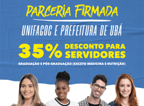 Convênio entre UNIFAGOC e Prefeitura de Ubá garante desconto em graduação e pós-graduação