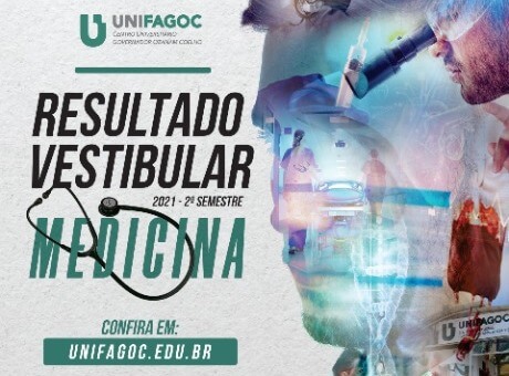 UNIFAGOC divulga resultado do Vestibular de Medicina para o segundo semestre de 2021