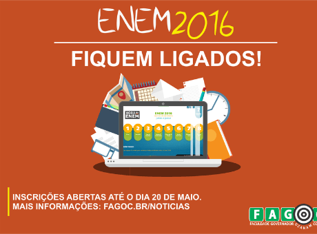 Inscrições para o Enem 2016 estão abertas até o dia 20 de maio