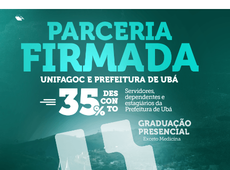 Parceria entre UNIFAGOC e Prefeitura de Ubá garante 35% de desconto em cursos de graduação