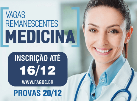 Abertas inscrições para o processo de vagas remanescentes de Medicina