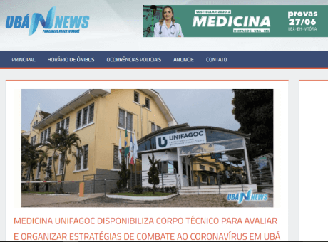 UBÁ NEWS entrevista diretor da Medicina UNIFAGOC