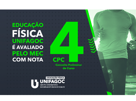 Educação Física UNIFAGOC recebe nota 4 no Conceito Preliminar de Curso atribuído pelo MEC