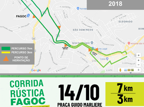 Divulgado o percurso da Corrida Rústica Fagoc 2018