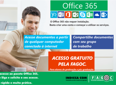 Alunos da Fagoc têm acesso gratuito a Pacote Office 365