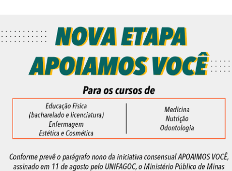 APOIAMOS VOCÊ: programa entra em nova etapa para alunos que retomaram carga horária presencial
